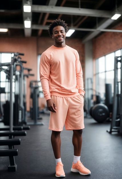 Model met een mooie schaduwkleding.