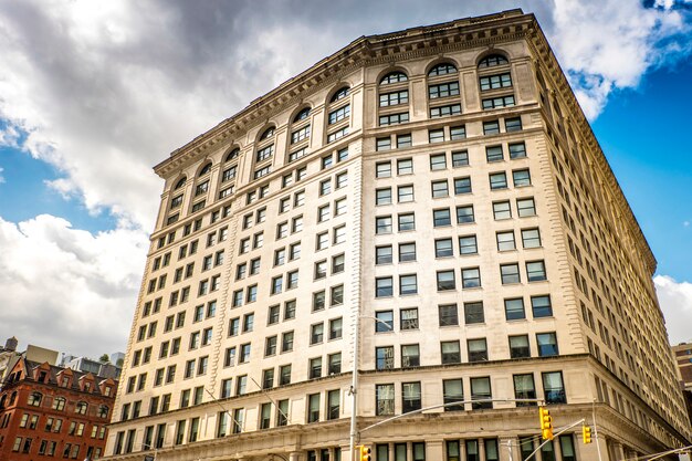 Modern gebouw in New York, Verenigde Staten