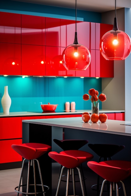 Gratis foto modern keuken interieur