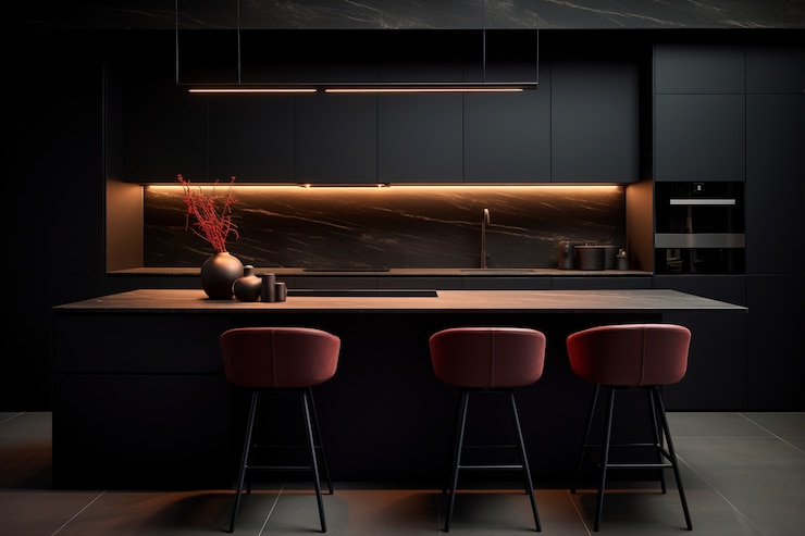 Gratis Foto modern keuken interieur