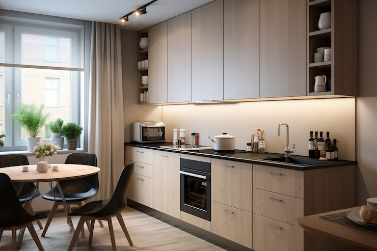 Gratis Foto modern keuken interieur