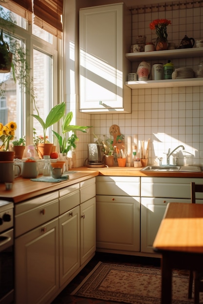 Gratis foto moderne interieurontwerp van de keuken