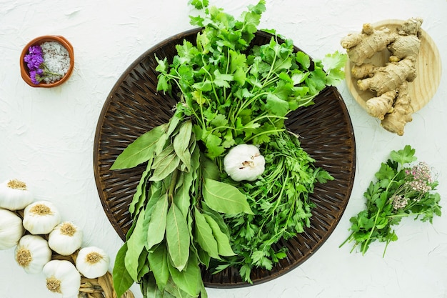 Moderne samenstelling van helathy ingrediënten