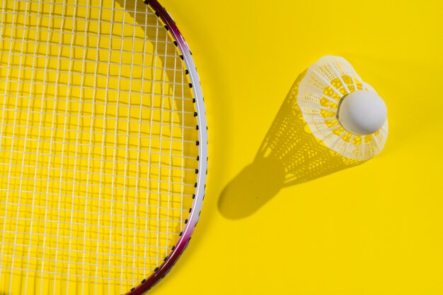 Moderne sportsamenstelling met badmintonelementen