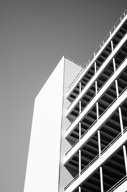 Gratis foto monochromatisch stedelijk minimaal landschap