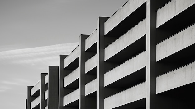 Gratis foto monochromatisch stedelijk minimaal landschap