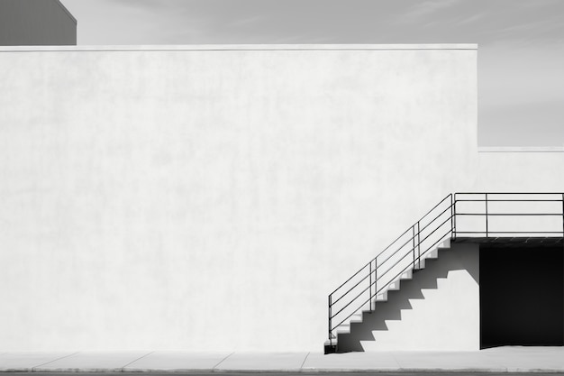 Gratis foto monochromatisch stedelijk minimaal landschap