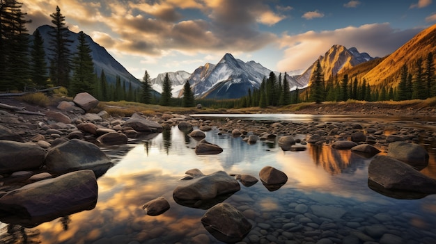 Gratis foto mooi berglandschap