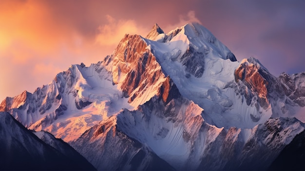 Gratis foto mooi berglandschap