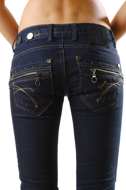 Mooi dameslichaam met stijlvolle jeans