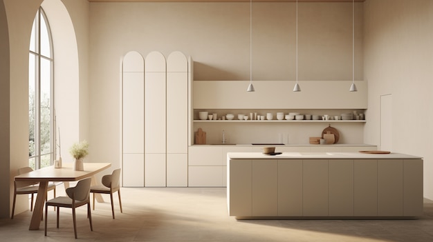 Mooi interieur van de keuken.