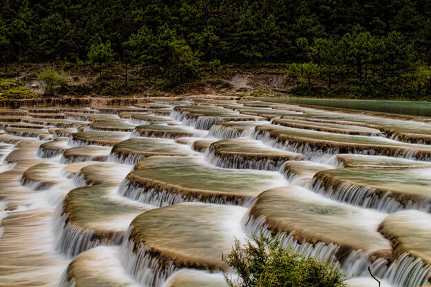 Mooi landschap van watervallen