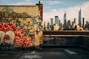Gratis foto mooi uitzicht op new york city.