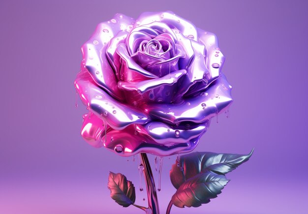 Mooie 3d roos bloem