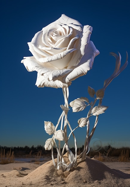 Gratis foto mooie 3d roos bloem