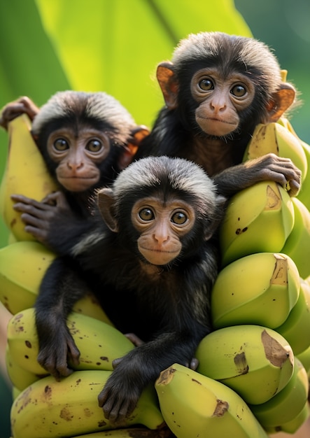 Gratis foto mooie apen buiten