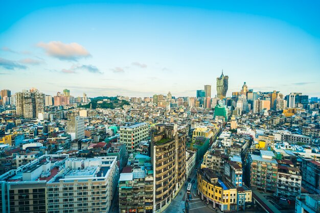 Mooie architectuur de bouwcityscape van de stad van Macao