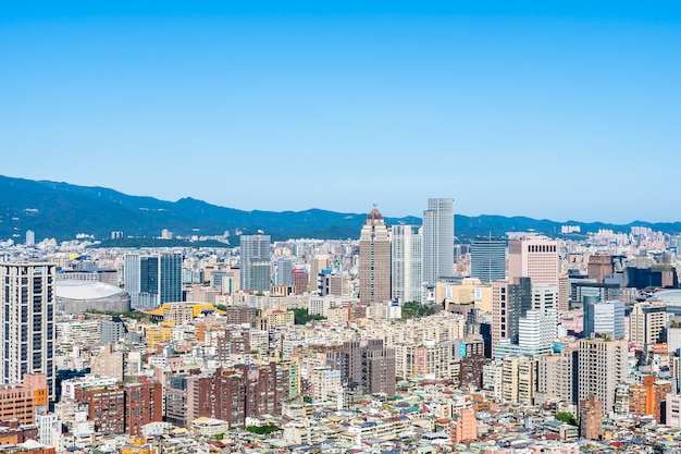 Mooie architectuur die de stad van Taipeh bouwen