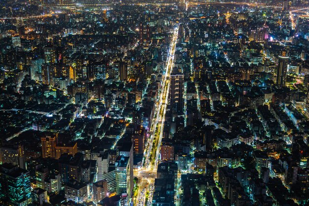 Mooie architectuur die de stad van Taipeh bouwt