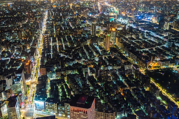 Mooie architectuur die de stad van Taipeh bouwt