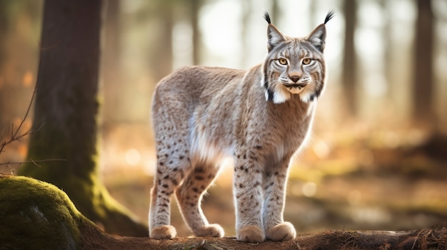 Gratis foto mooie bobcat in de natuur