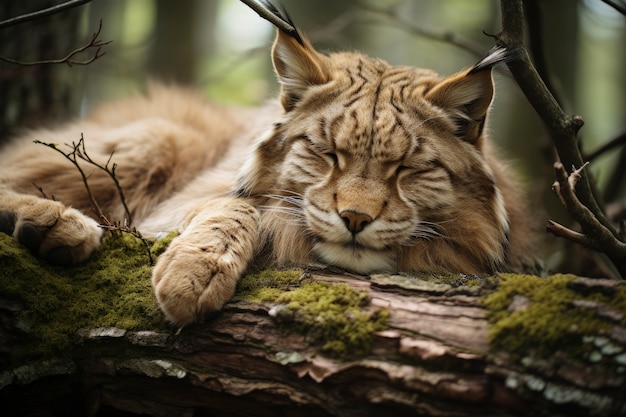 Gratis foto mooie bobcat in de natuur