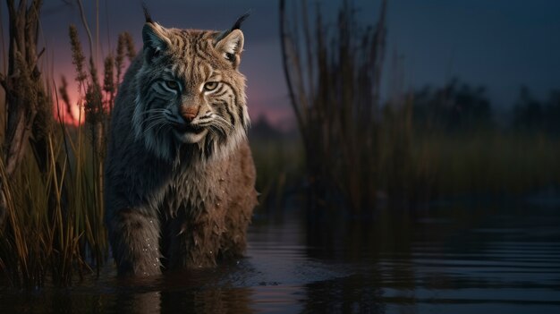 Mooie bobcat in de natuur