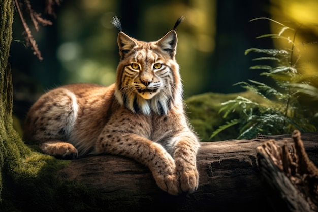 Gratis foto mooie bobcat in de natuur