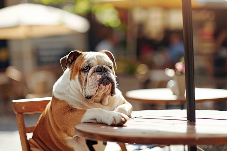 Gratis Foto mooie bulldog levensstijl