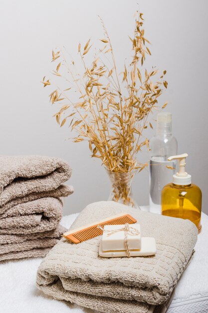 Mooie compositie voor spa- of badconcept