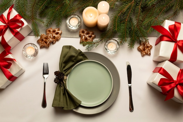 Mooie en gezellige tafel wintertaferelen