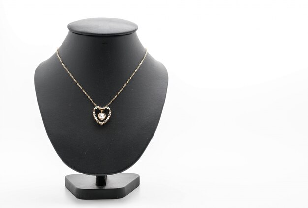 mooie en luxe ketting op sieraden staande hals