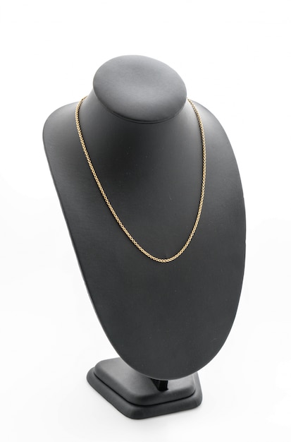 mooie en luxe ketting op sieraden staande hals