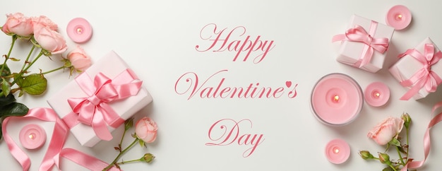Mooie happy valentine's day-compositie met tekst