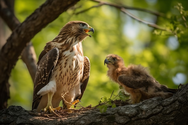 Mooie havik in de natuur.