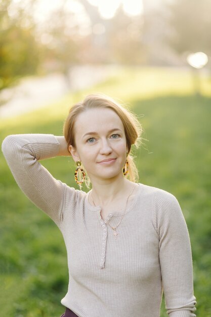 Mooie herfst meisje portret