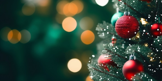 Gratis foto mooie kerstboom in studio close-up