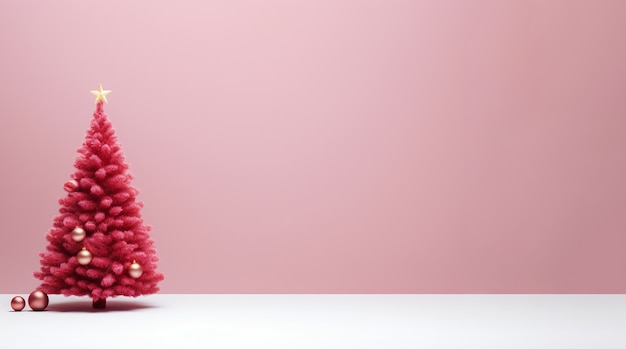 Gratis foto mooie kerstboom in studio