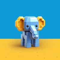 Gratis foto mooie olifant in studio