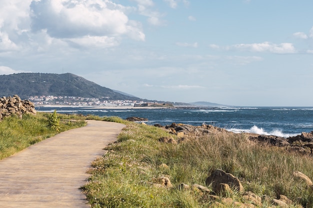 Gratis foto mooie opname van een strandpad