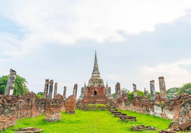 Mooie oude architectuur historische van Ayutthaya in Thailand