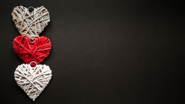 Mooie Valentijnsdag concept met kopie ruimte
