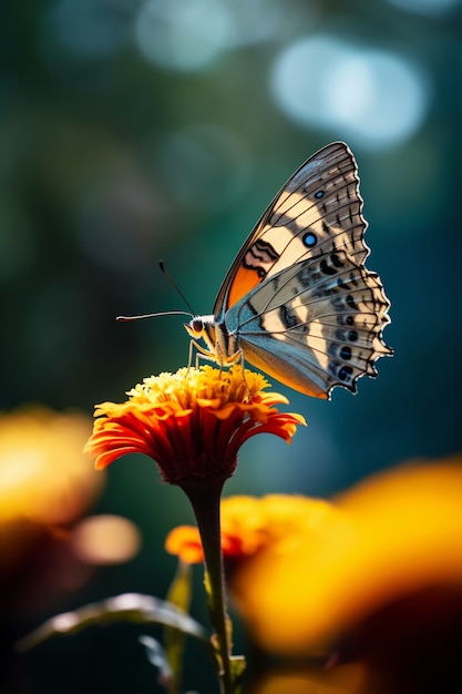 Mooie vlinder in de natuur.