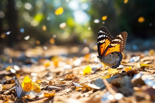 Gratis foto mooie vlinder in de natuur.