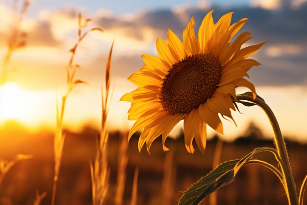 Gratis foto mooie zonnebloem buiten