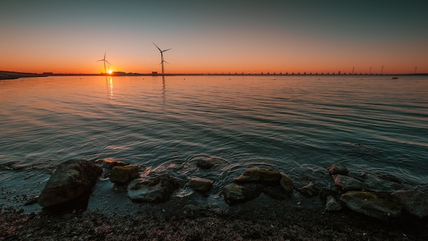 Gratis foto mooie zonsondergang