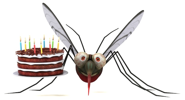 Mosquito - 3D illustratie