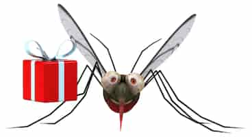 Gratis foto mosquito - 3d illustratie