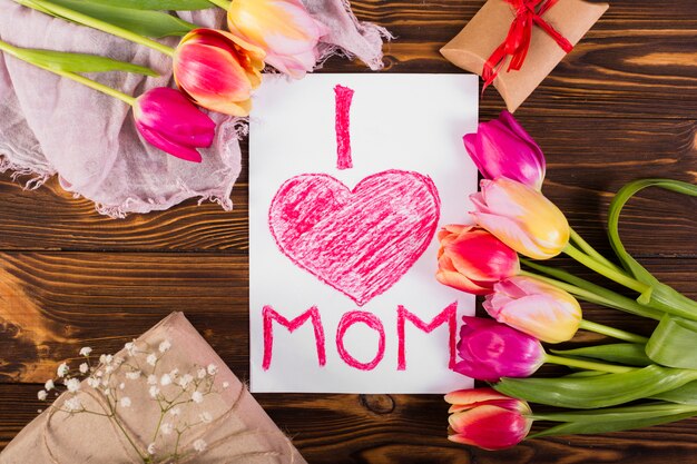 Mother&#39;s day-samenstelling van punten