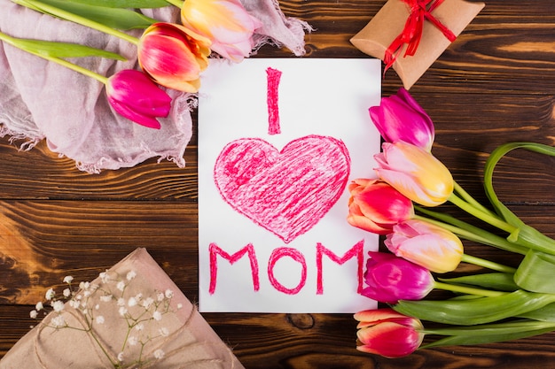 Mother&#39;s day-samenstelling van punten